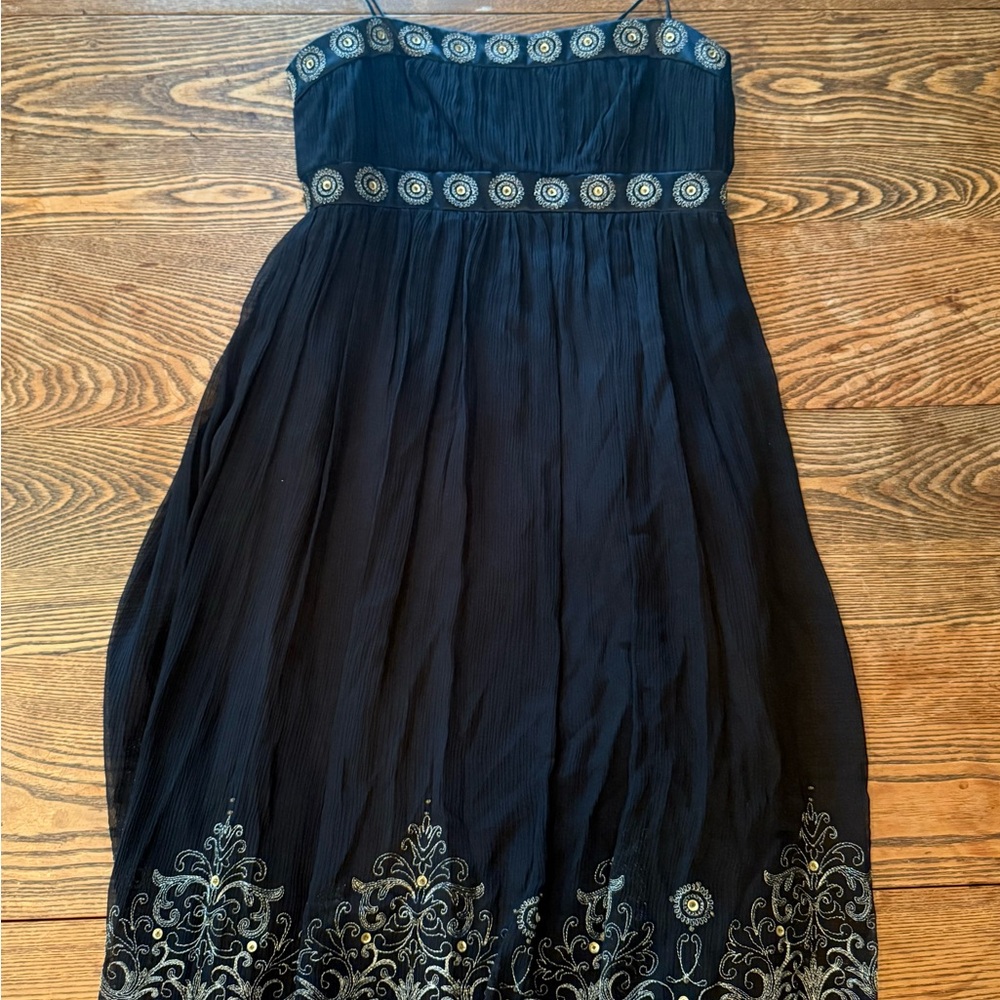 Maggy London Black Silk Dress